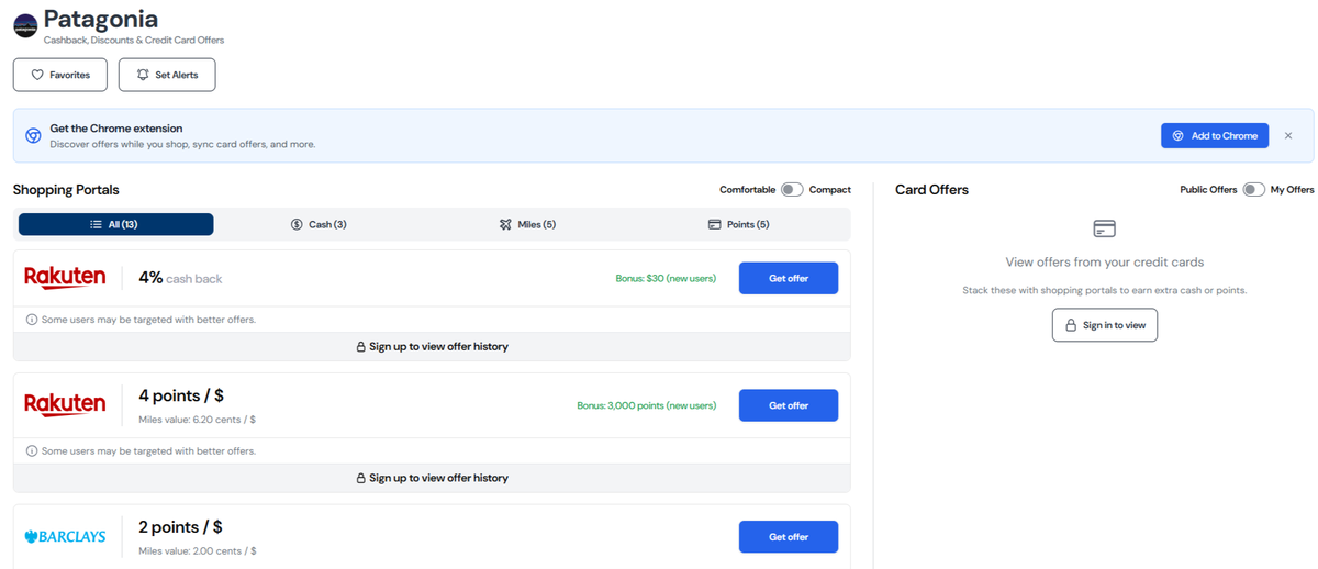 Savewise retailer search