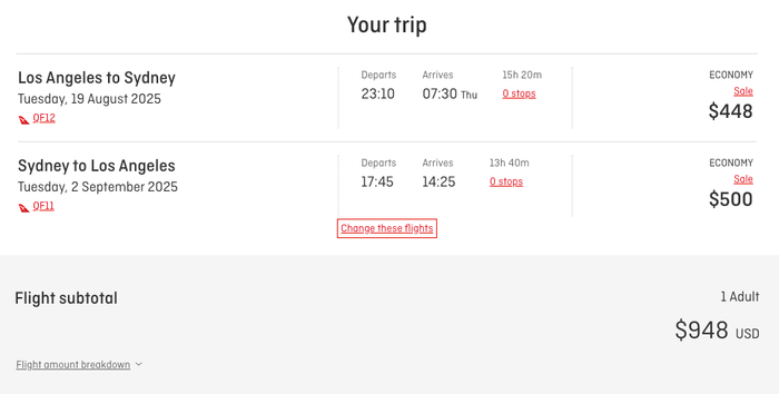 Screenshot 2025 08 12 at 10.23.56 AM Qantas superjumbo sale economy