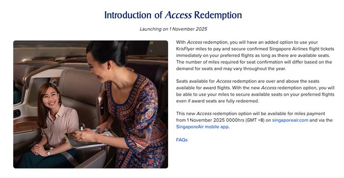 Image Credit: Singapore Airlines Image Credit: Singapore Airlines