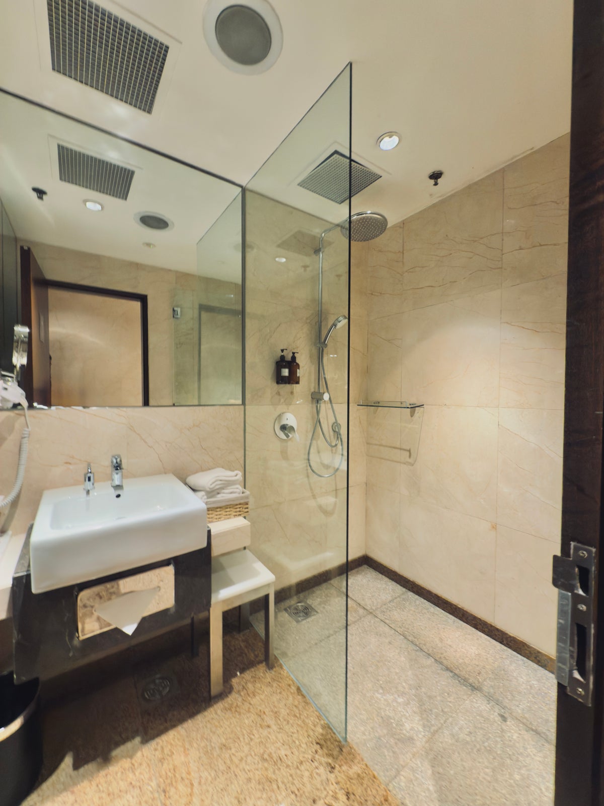Singapore SilverKris Lounge SIN shower