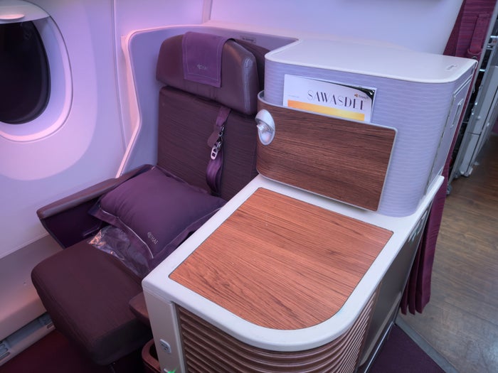 Thai Airways Royal silk business class Thai Airways Royal silk business class