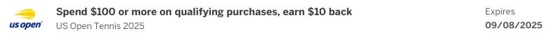 US Open Amex Offer