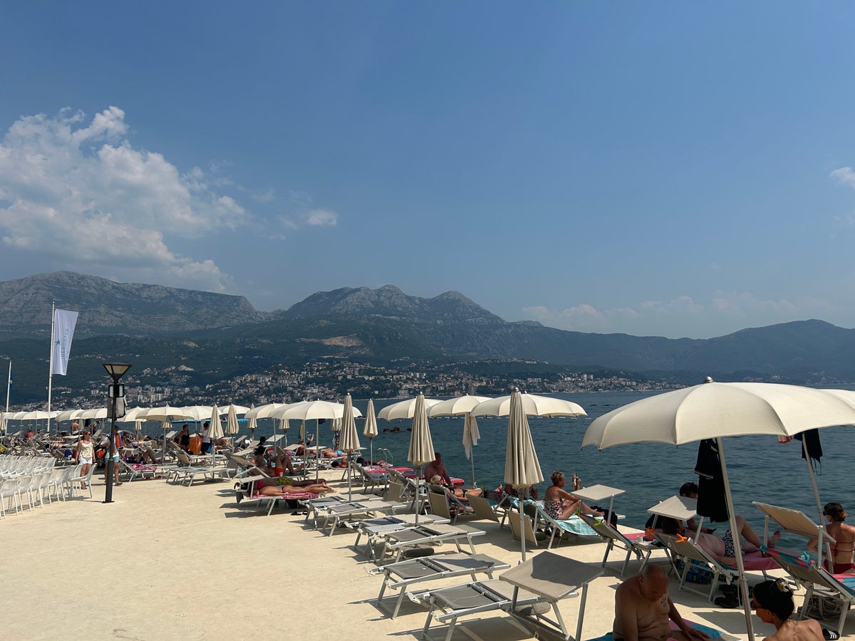 Umbrellas and chairs Iberostar Waves Herceg Novi