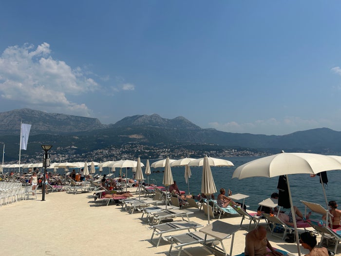 Umbrellas and chairs Iberostar Waves Herceg Novi