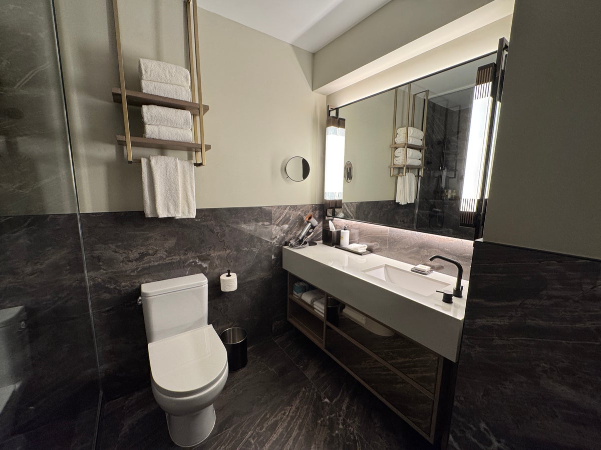 Upper Stories king studio suite bathroom