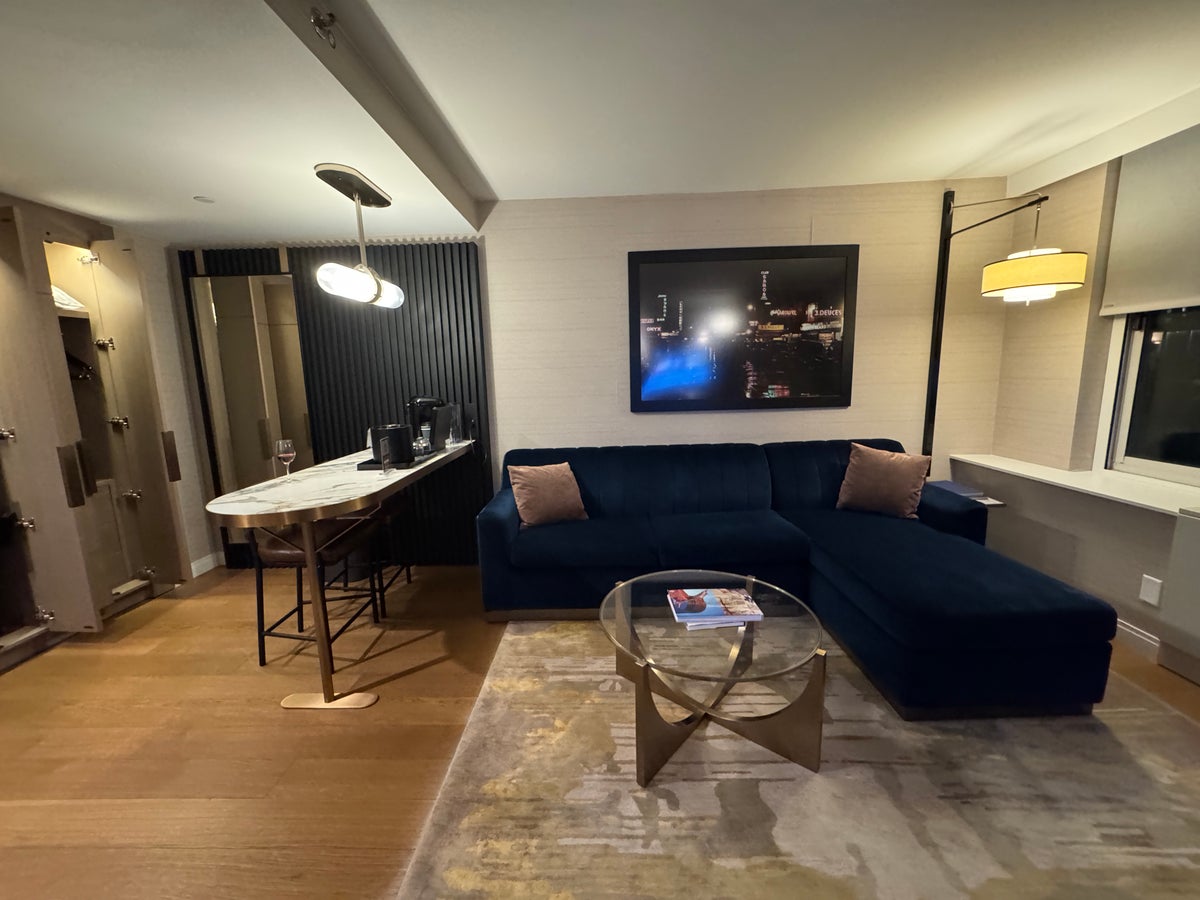 Upper Stories living room king studio suite