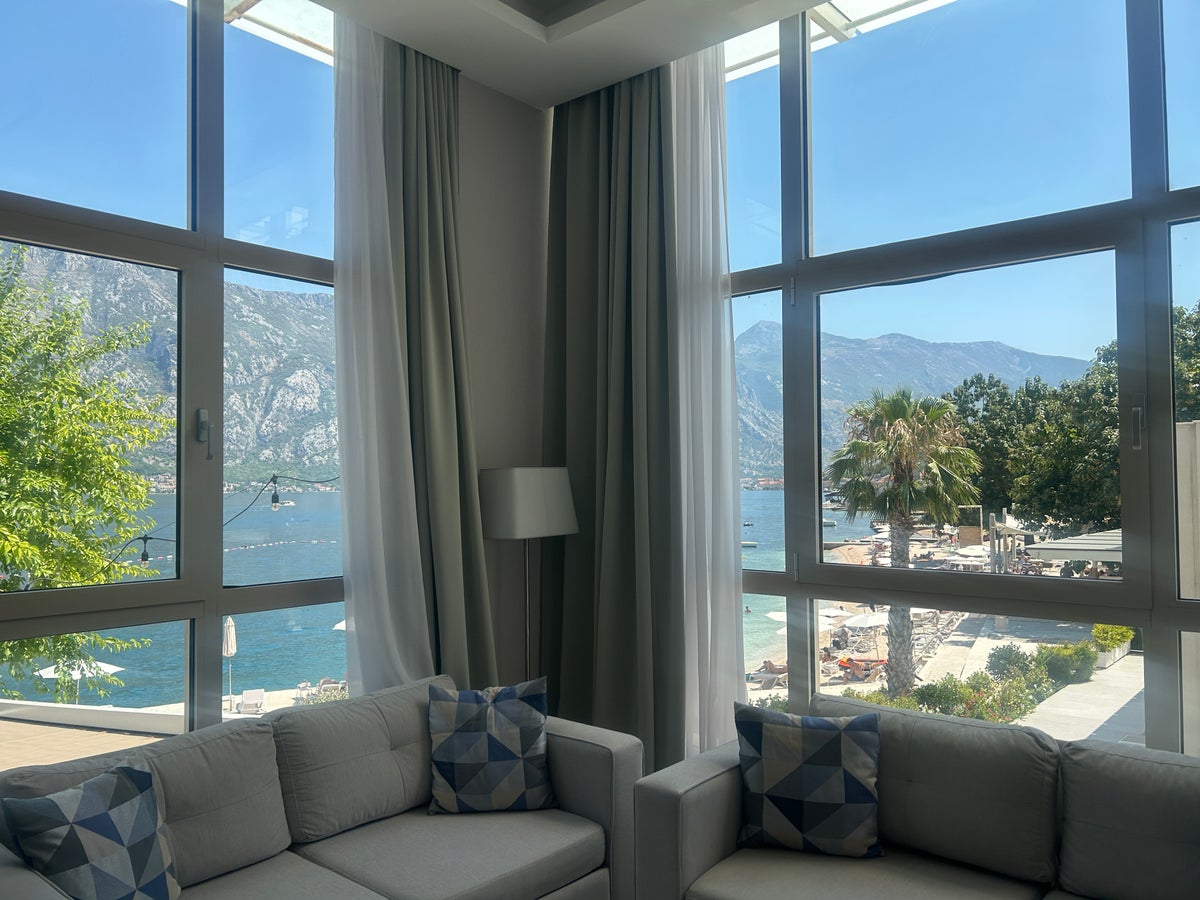 Views from the Hyatt Regency Kotor Bay suite