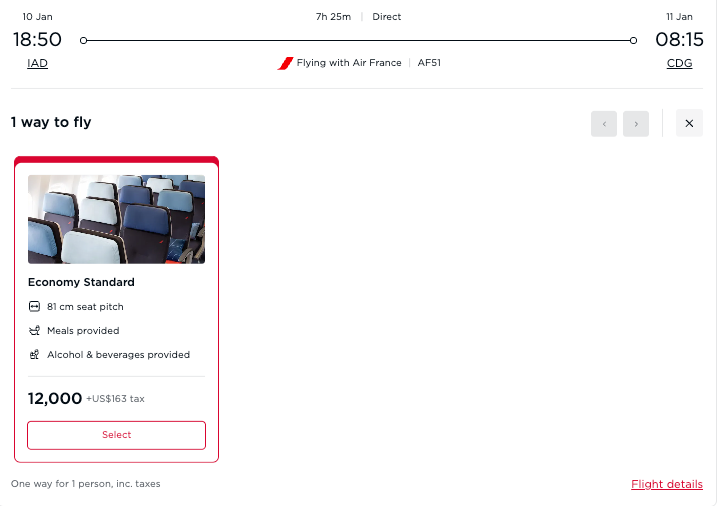 Virgin Atlantic Economy awards air france