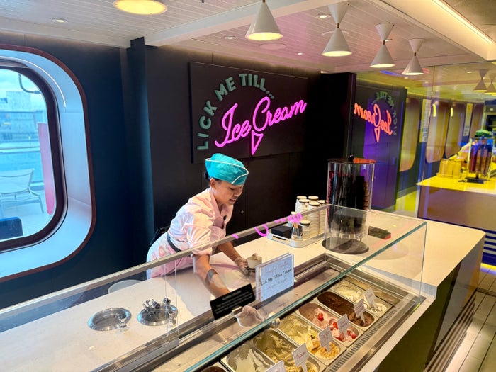 Virgin Voyages Brilliant Lady Ice Cream Virgin Voyages Brilliant Lady Ice Cream