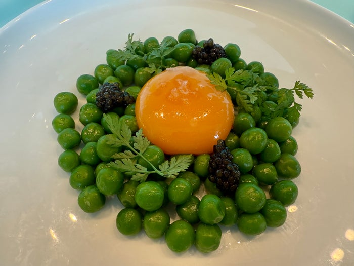 Virgin Voyages Brilliant Lady Test Kitchen peas Virgin Voyages Brilliant Lady Test Kitchen peas
