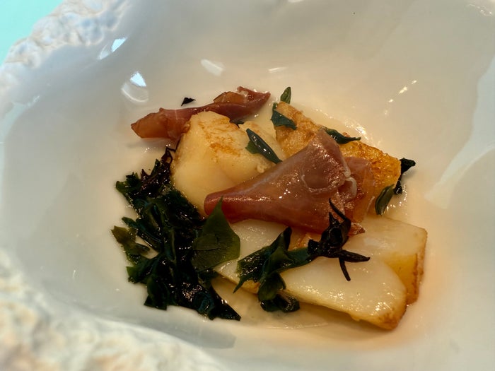 Virgin Voyages Brilliant Lady Test Kitchen scallop Virgin Voyages Brilliant Lady Test Kitchen scallop