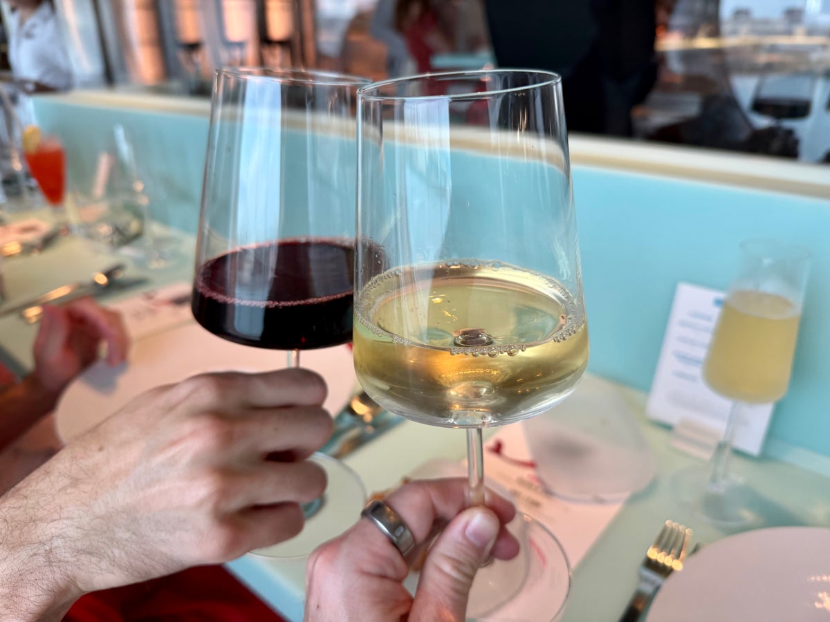Virgin Voyages Brilliant Lady Test Kitchen wine