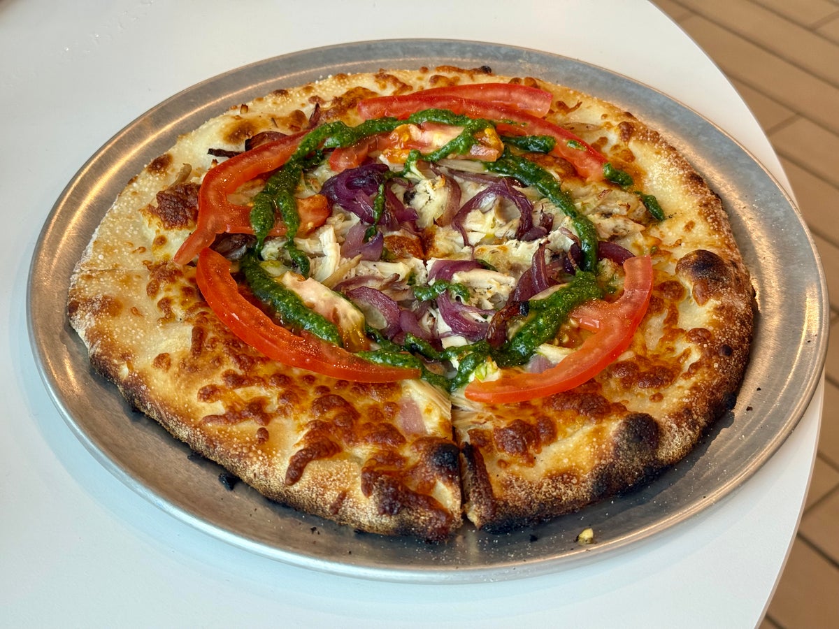 Virgin Voyages Brilliant Lady pizza