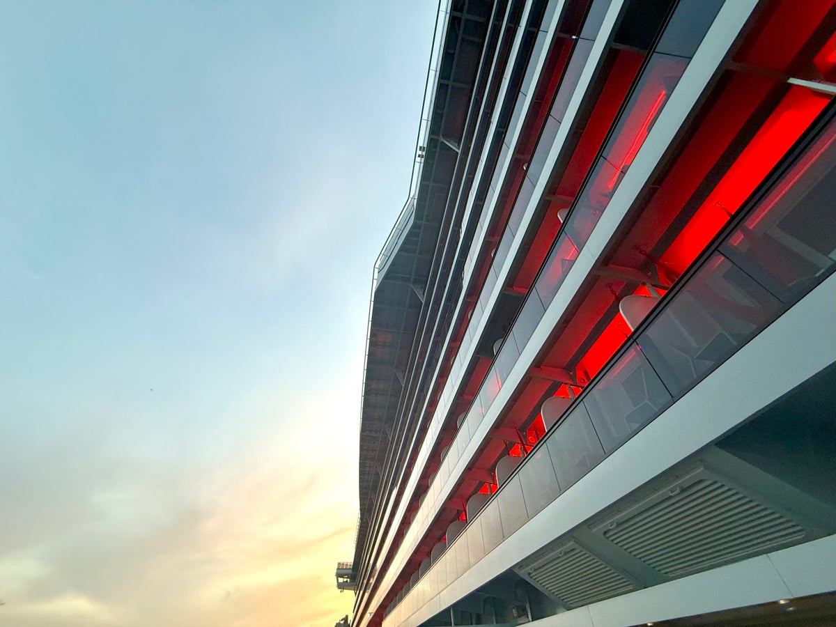 Virgin Voyages Brilliant Lady sunset