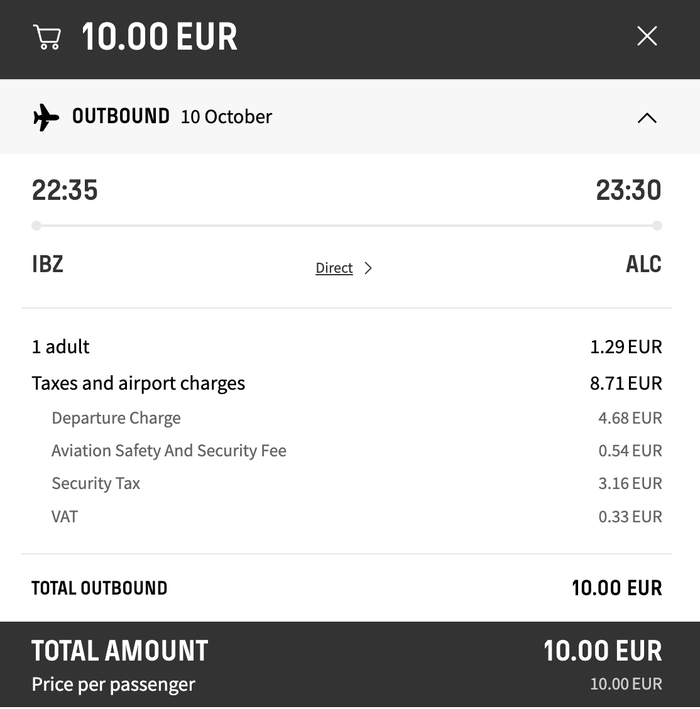 Vueling Ibiza Deal