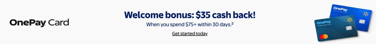 Walmart OnePay CashRewards Card