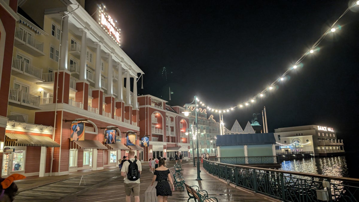 Walt Disney World Dolphin amenities boat transportation boardwalk shortcut