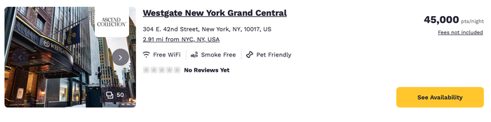 Westgate New York Grand Central Award Price Westgate New York Grand Central Award Price