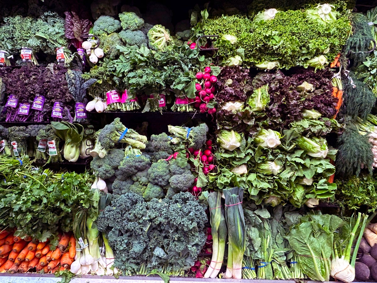 groceries supermarket greens beets