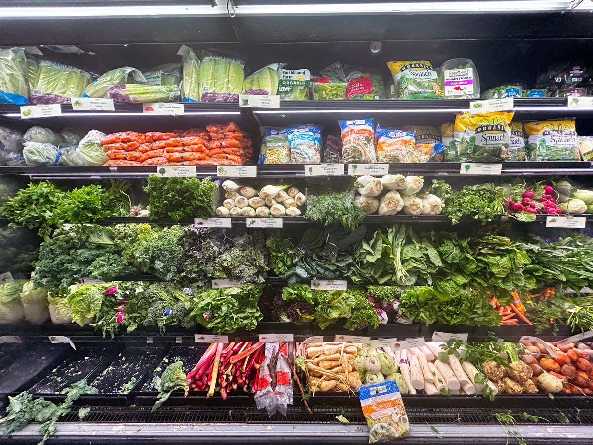 groceries supermarket greens salads