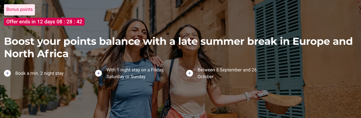 Accor 1000 points Europe North Africa 2025
