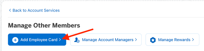 Add authorized user Business Platinum button Add authorized user Business Platinum button