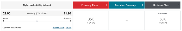 Aeroplan award ticket from Boston to Frankfurt on Lufthansa Aeroplan award ticket from Boston to Frankfurt on Lufthansa