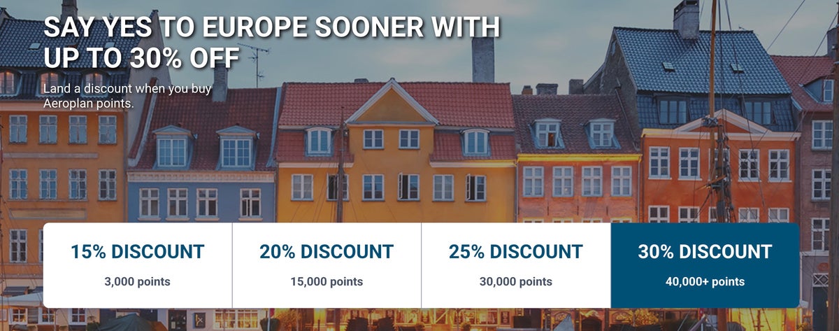 Aeroplan point discount