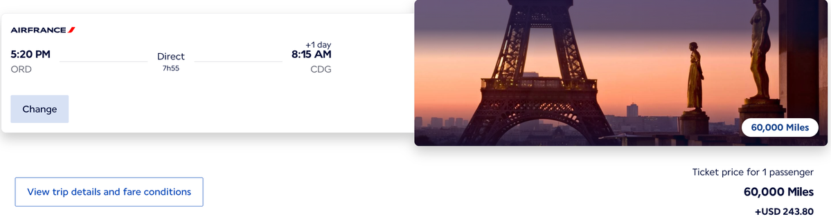 Air France 60K ORD CDG