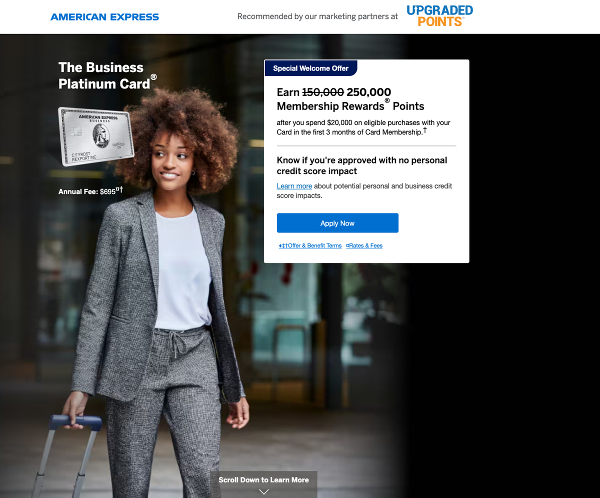 Amex Business Platinum 250k Offer Sept 14 2025