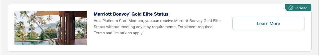Amex Business Platinum Marriott Gold Elite