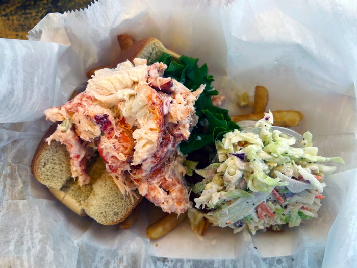 Cape Cod Sesuit Harbor Cafe lobster roll dining Cape Cod Sesuit Harbor Cafe lobster roll dining