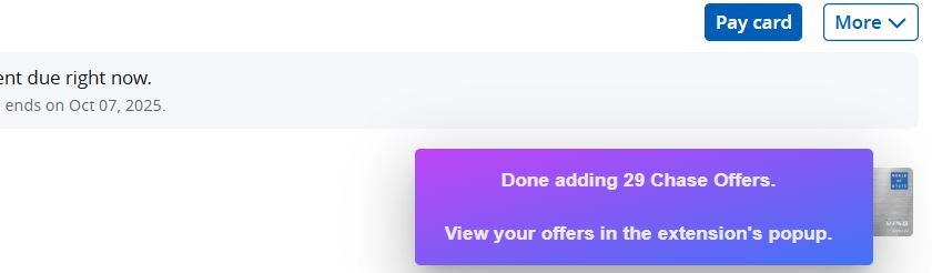 Chase offers
