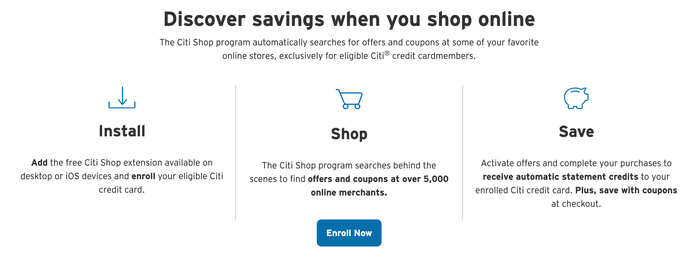 Citi Shop how it works Citi Shop how it works