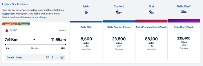 Delta Award Ticket From LAX to HNL Delta Award Ticket From LAX to HNL