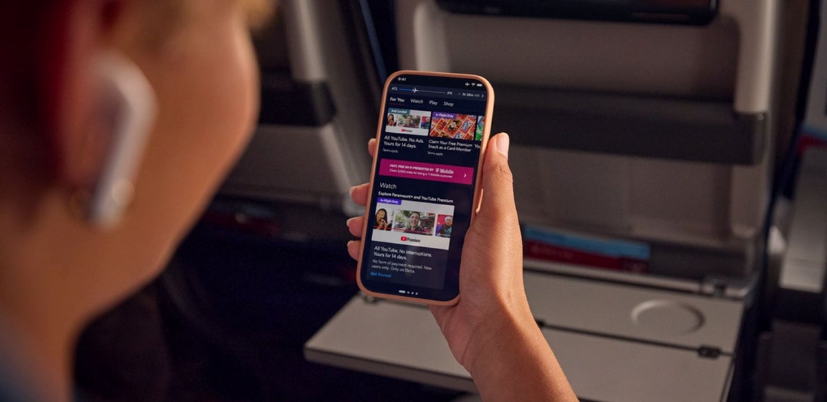 Delta Enhances Inflight Experience With YouTube and YouTube Premium Access