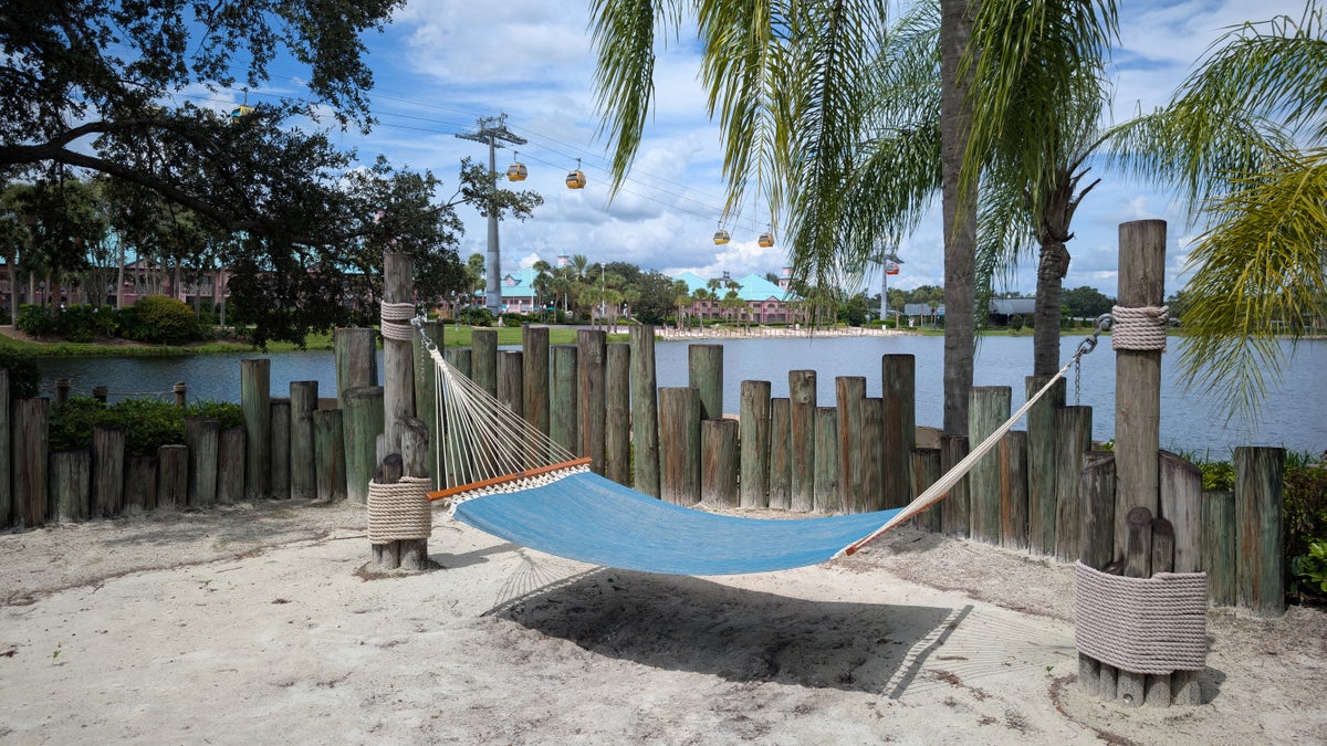 Disney's Caribbean Beach Resort hammock on the water