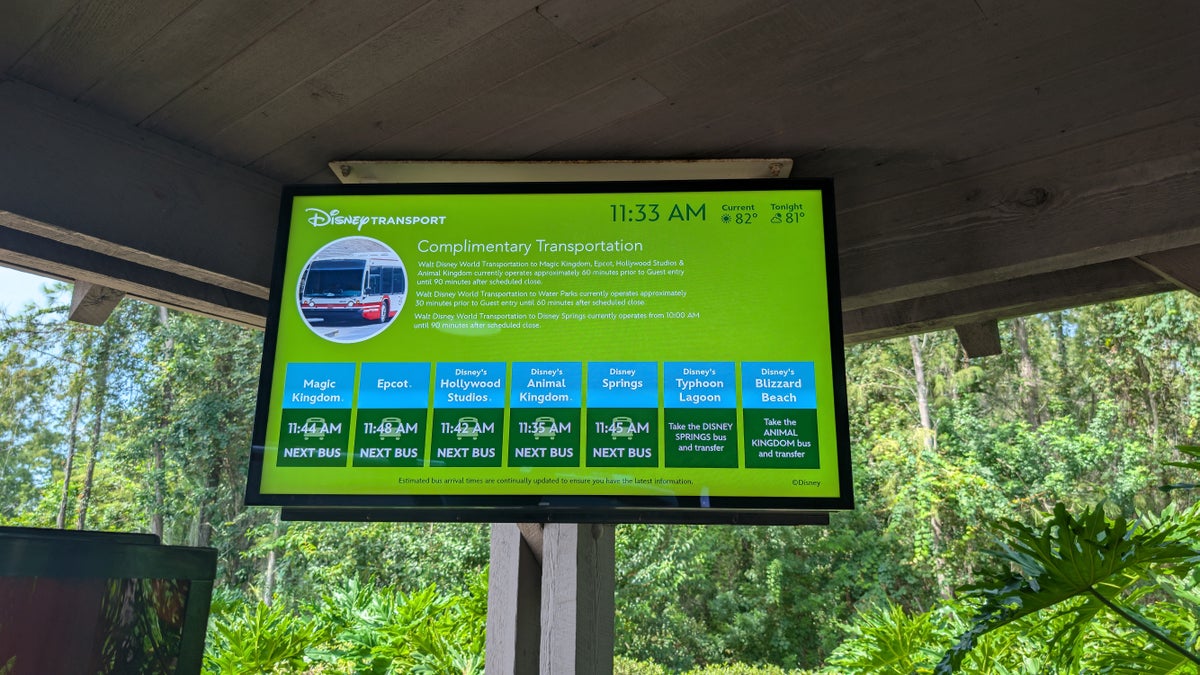 Disney's Port Orleans Resort Riverside amenities bus transportation wait times