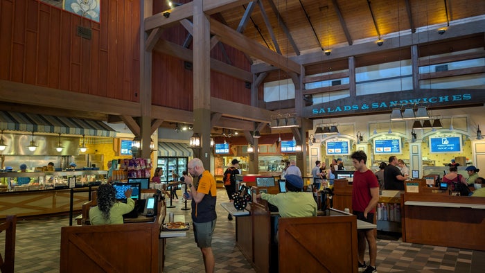 Disney’s Port Orleans Resort Riverside dining Riverside Mill Food Court Disney's Port Orleans Resort Riverside dining Riverside Mill Food Court