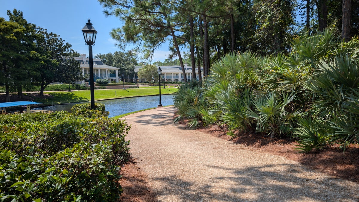 Disney's Port Orleans Resort Riverside walkway to French Quarter