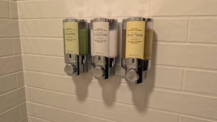Disney’s Port Orleans Resort bathroom amenities Disney's Port Orleans Resort bathroom amenities