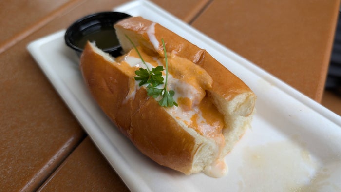 EPCOT Food & Wine Festival 2025 Flavors of America Gulf Coast style seafood roll EPCOT Food & Wine Festival 2025 Flavors of America Gulf Coast style seafood roll