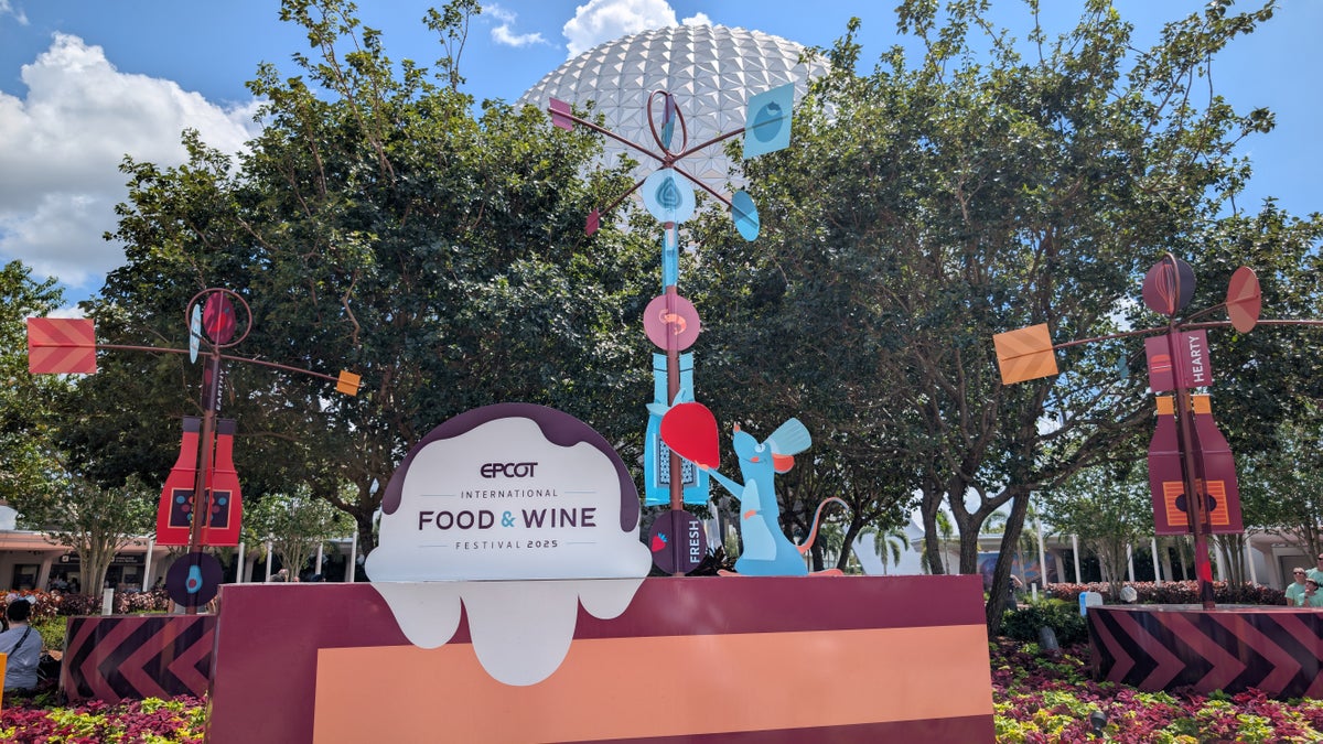 EPCOT Food & Wine Festival 2025 entrance display