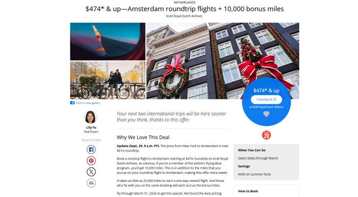 Flights to Amsterdam on KLM Travelzoo Flights to Amsterdam on KLM Travelzoo