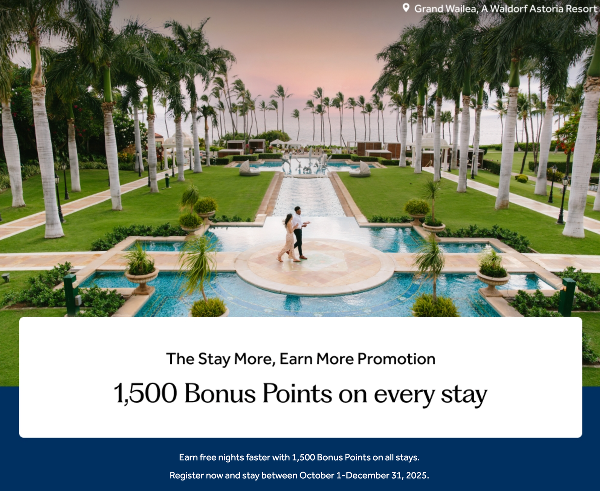 Hilton Stay More Earn More promotion 2025