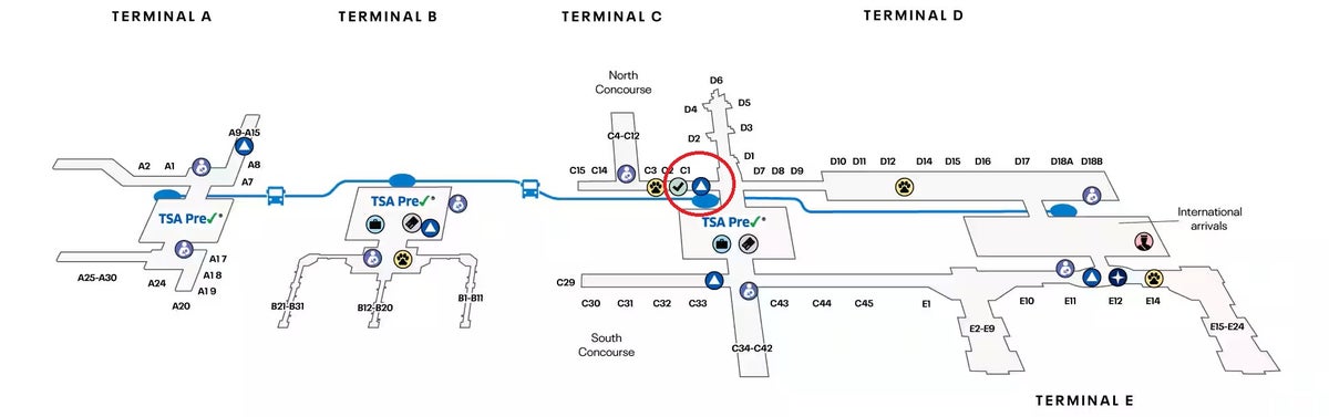 IAH map United July 2024