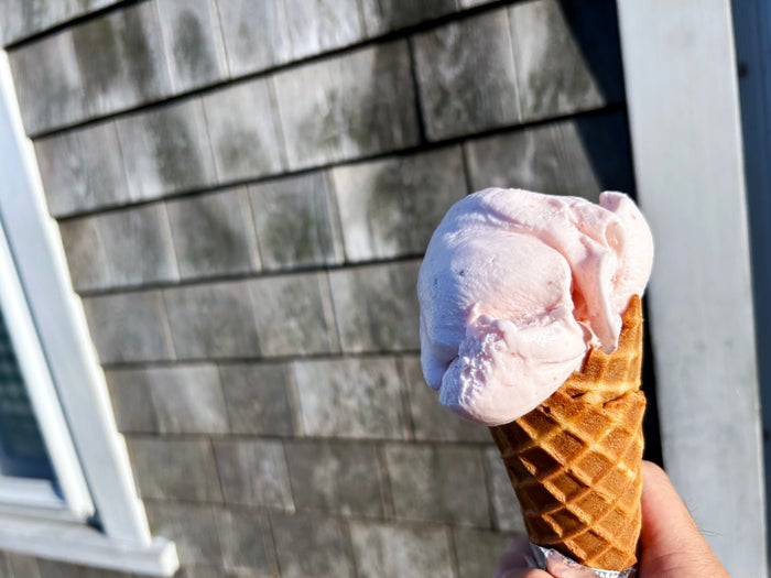 Nantucket Juice Bar strawberry ice cream