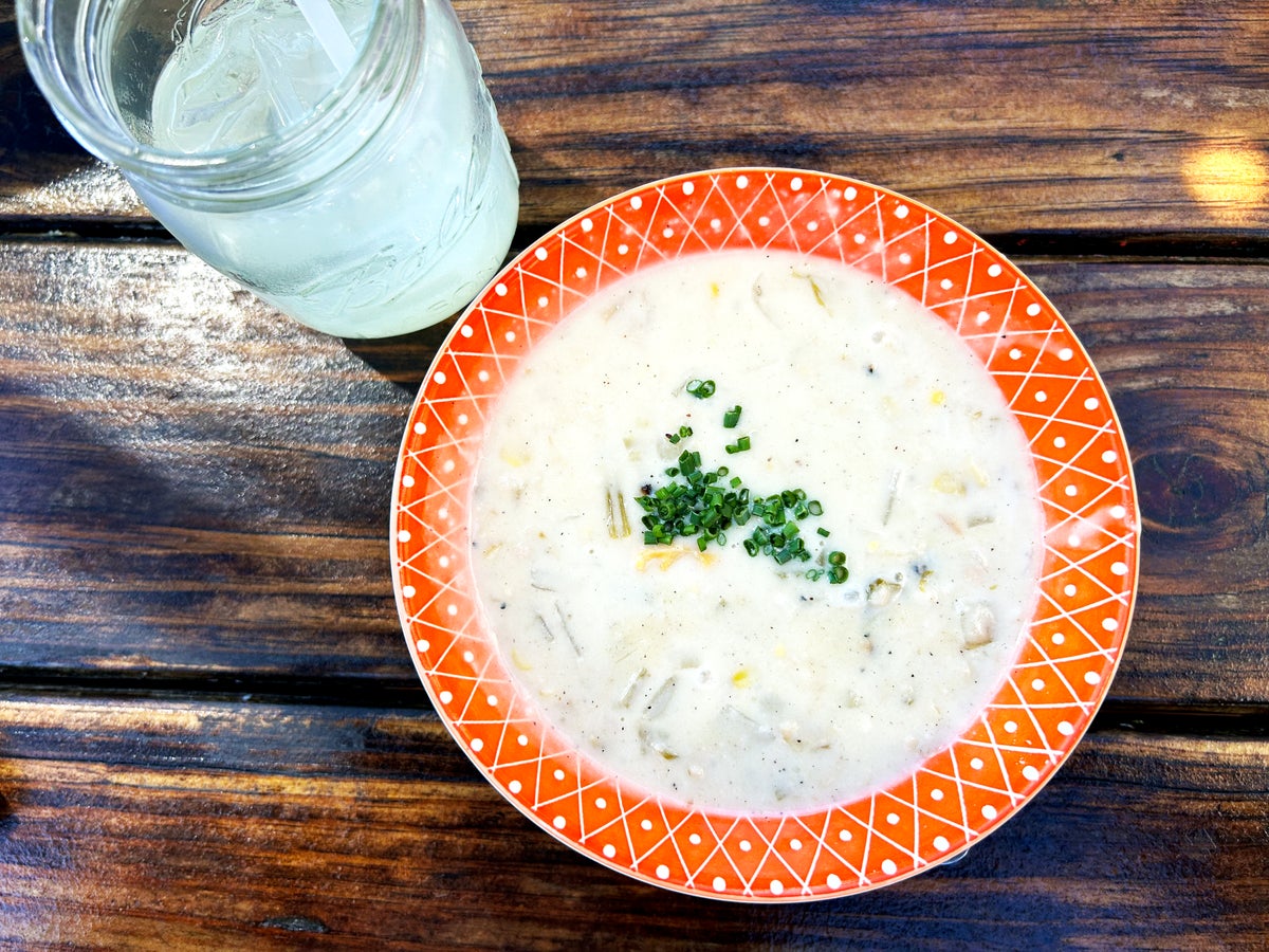 Nantucket Millies clam and corn chowder