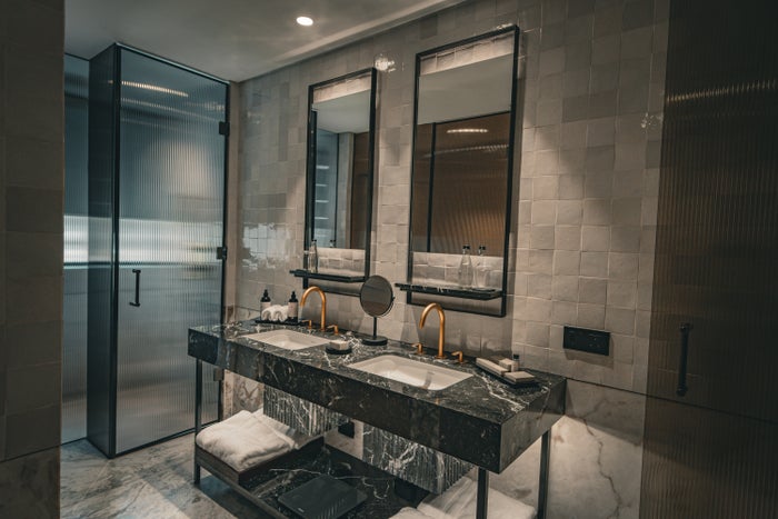 Park Hyatt Johannesburg marble bathroom Park Hyatt Johannesburg marble bathroom
