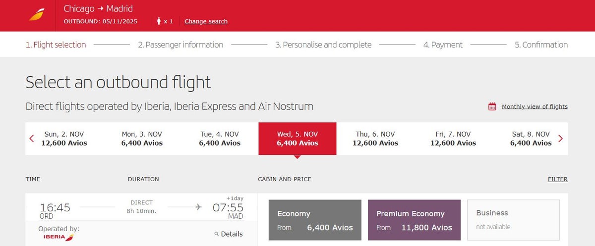 Premium economy Iberia